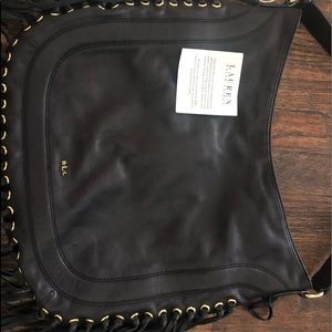 Ralph Lauren fringed hobo purse